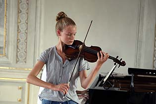 Aufwärmen fürs Konzert in Bad Buchau